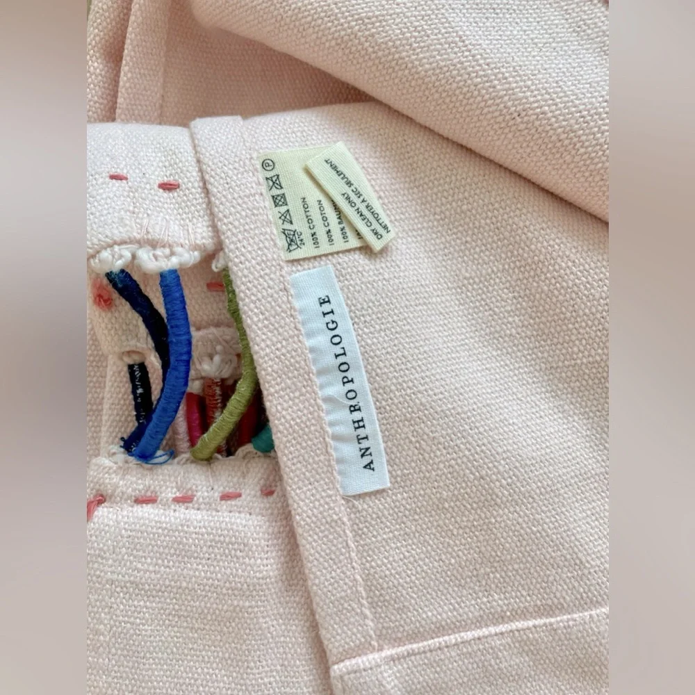 NWT! RARE & UNIQUE Anthropologie Embroidered Pibar Curtain Discontinued 84x50